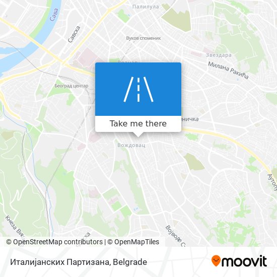 Италијанских Партизана map