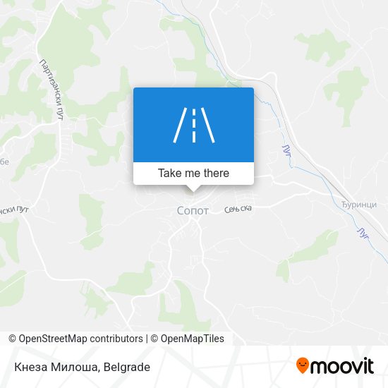 Кнеза Милоша map