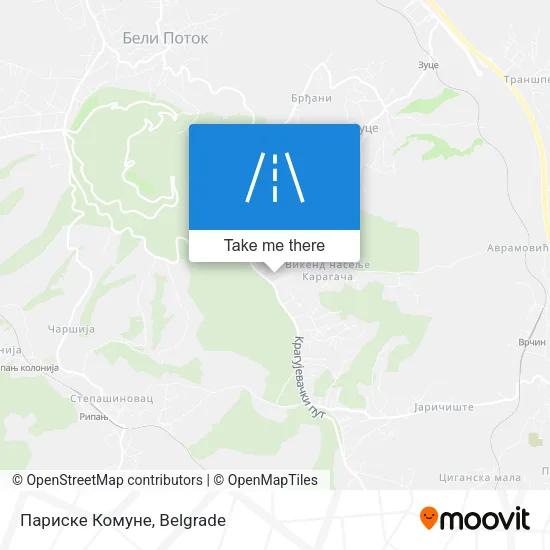 Париске Комуне map