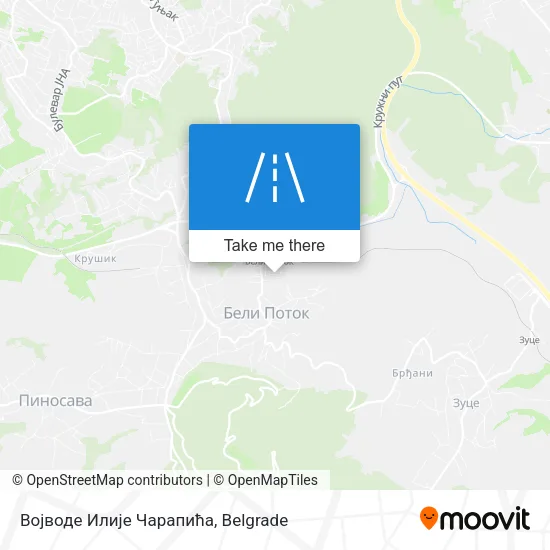 Војводе Илије Чарапића map
