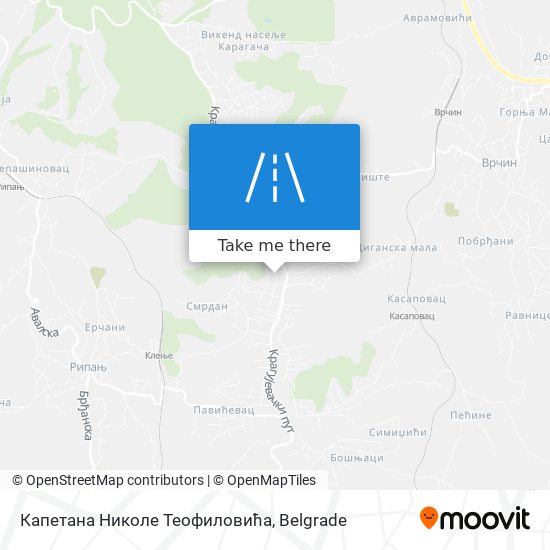 Капетана Николе Теофиловића map