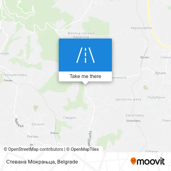Стевана Мокрањца map