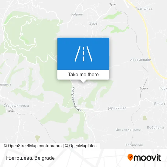 Његошева map