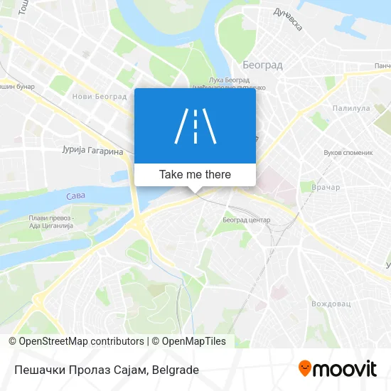 Пешачки Пролаз Сајам map
