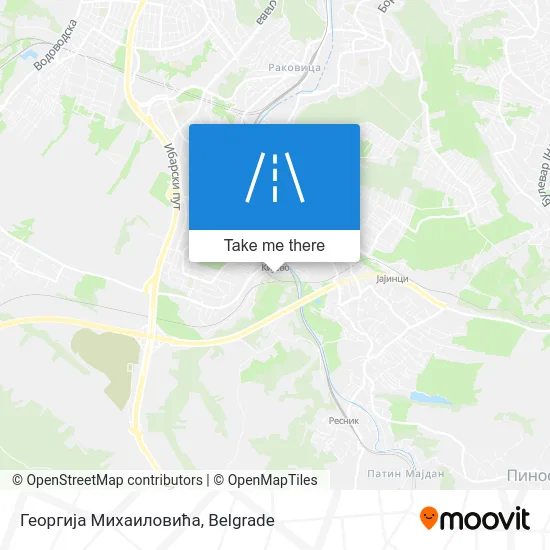 Георгија Михаиловића map