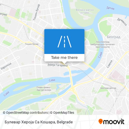 Булевар Хероја Са Кошара map