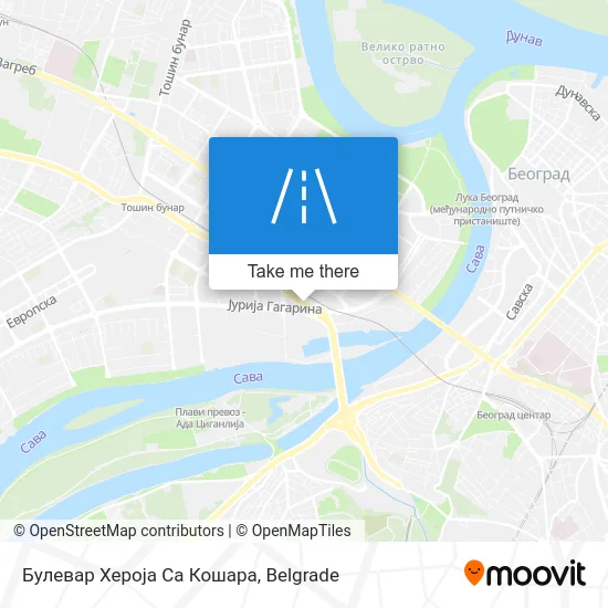 Булевар Хероја Са Кошара map