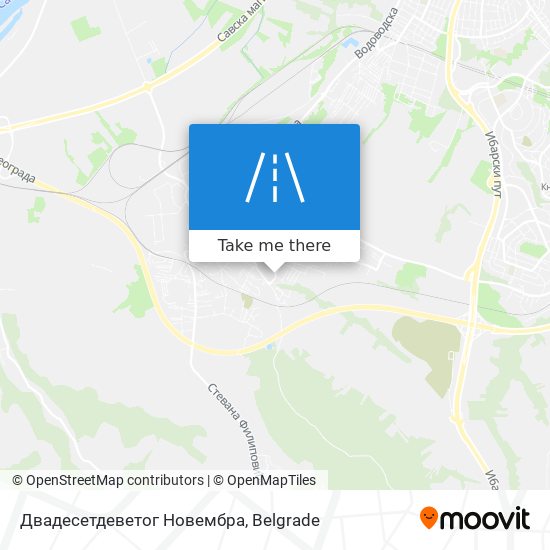 Двадесетдеветог Новембра map