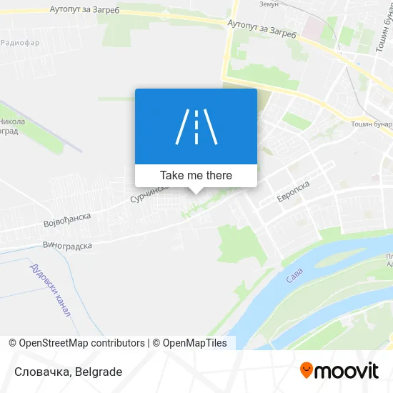 Словачка map