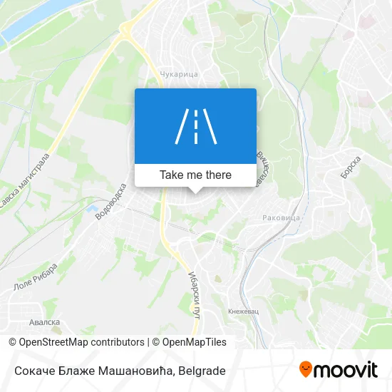 Сокаче Блаже Машановића map
