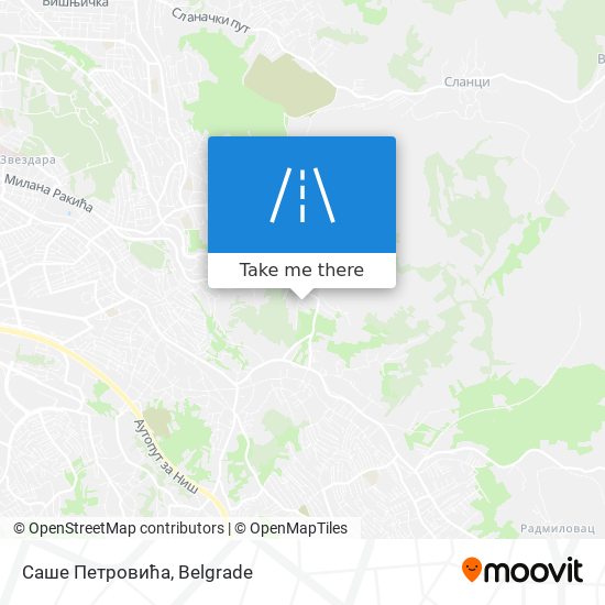 Саше Петровића map