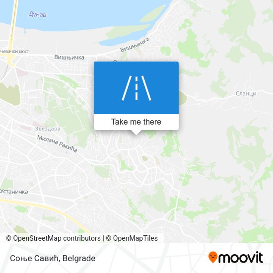 Соње Савић map