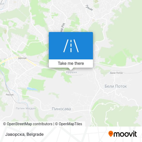 Јаворска map