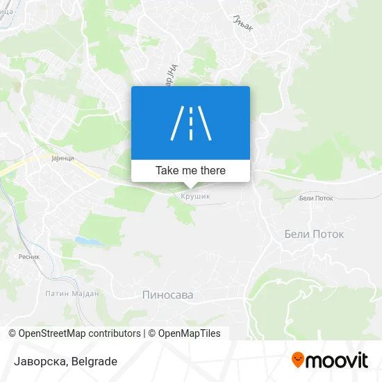 Јаворска map