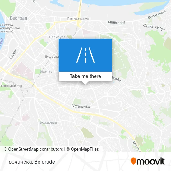 Грочанска map