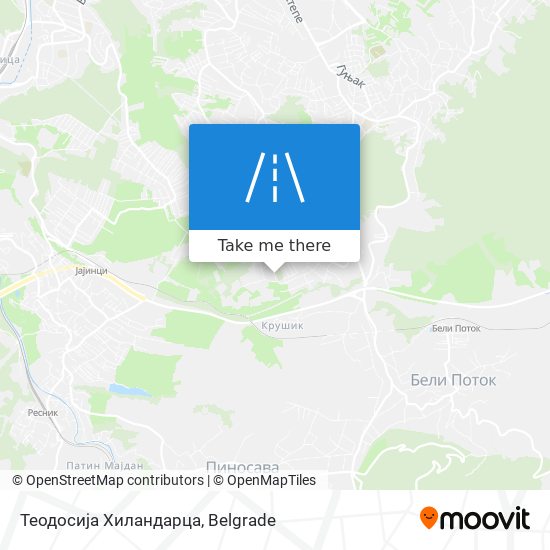 Теодосија Хиландарца map