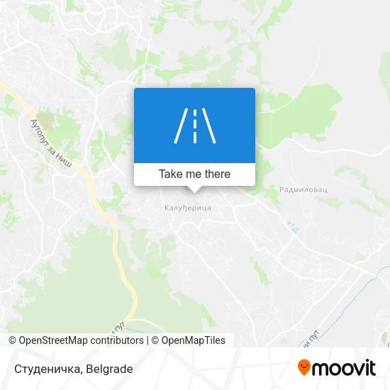 Студеничка map