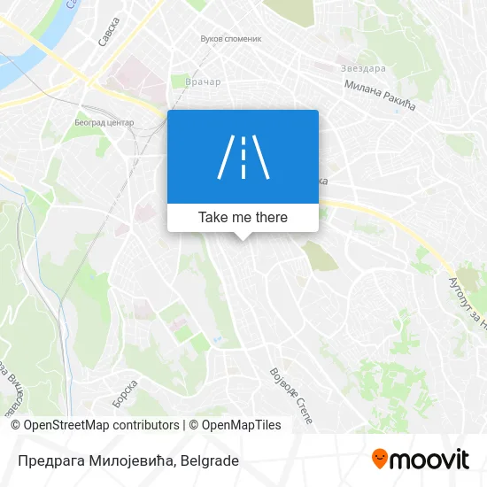 Предрага Милојевића map