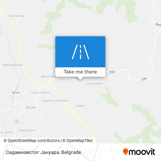 Седамнаестог Јануара map