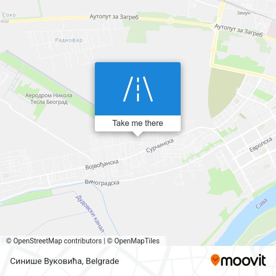 Синише Вуковића map