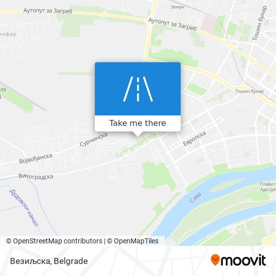 Везиљска map