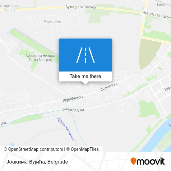 Јоакима Вујића map