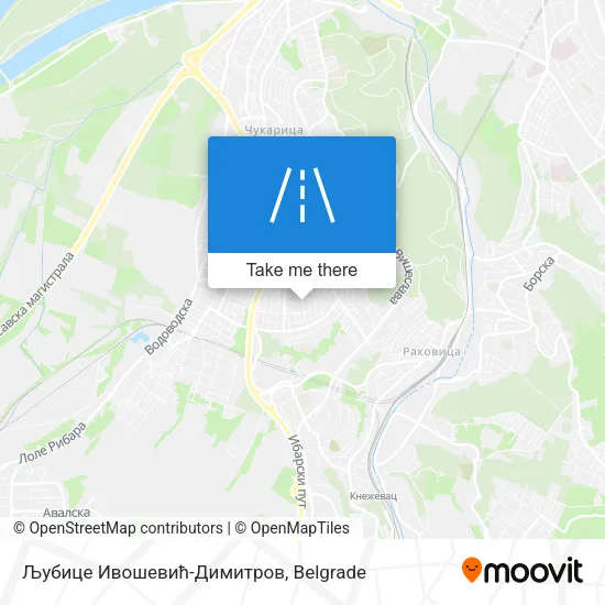 Љубице Ивошевић-Димитров map