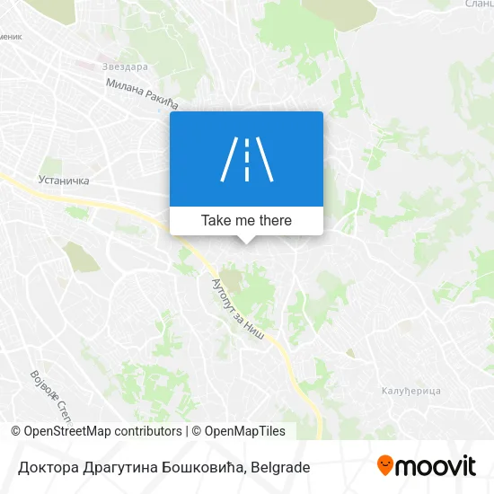 Доктора Драгутина Бошковића map