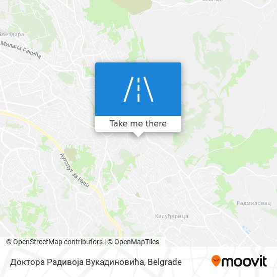 Доктора Радивоја Вукадиновића map