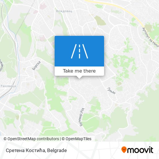 Сретена Костића map