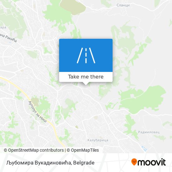 Љубомира Вукадиновића map