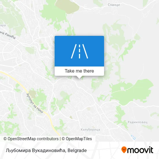 Љубомира Вукадиновића map