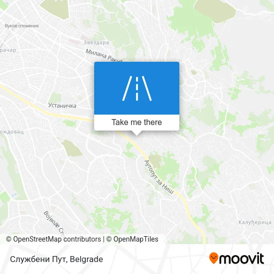 Службени Пут map