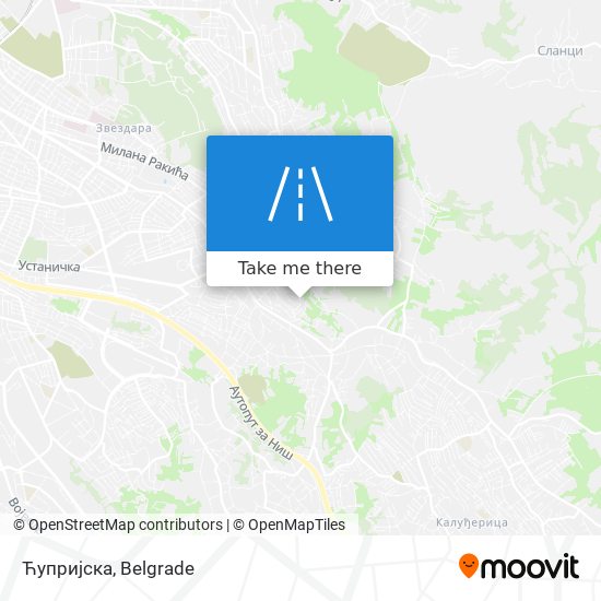 Ћупријска map