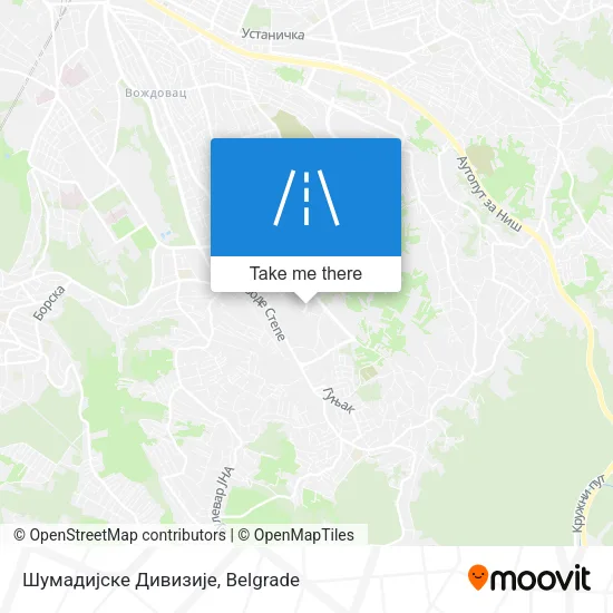 Шумадијске Дивизије map