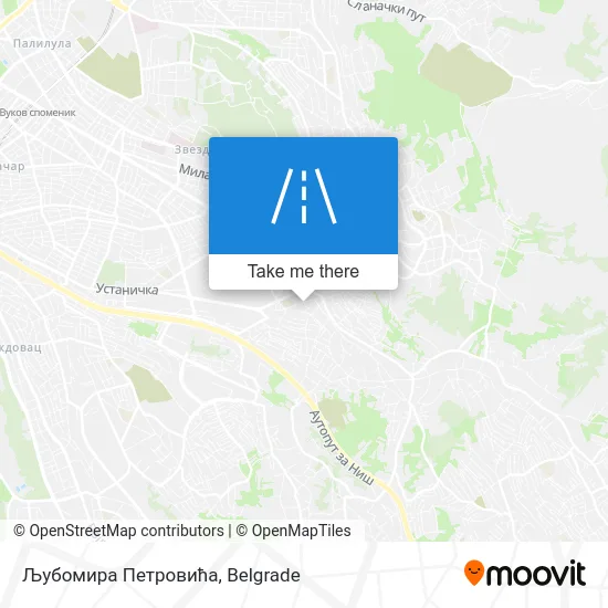Љубомира Петровића map