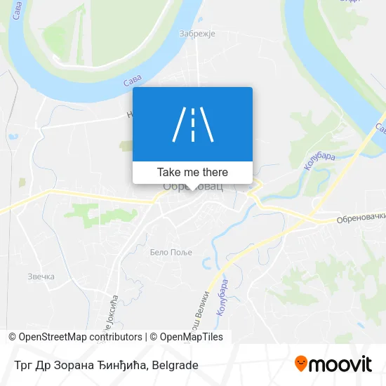 Трг Др Зорана Ђинђића map