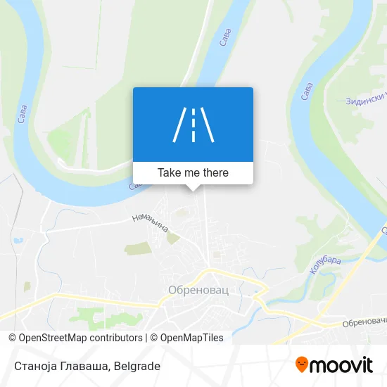 Станоја Главаша map