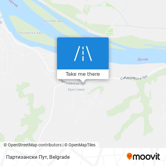 Партизански Пут map