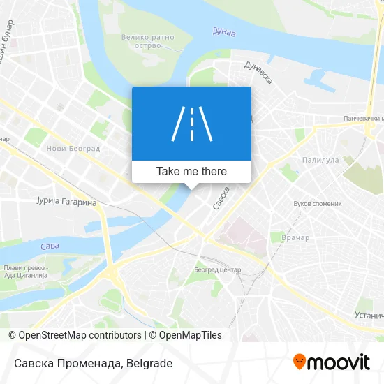 Савска Променада map