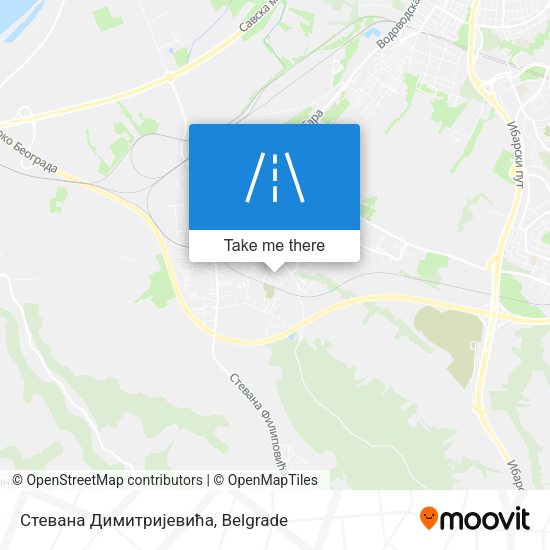 Стевана Димитријевића map