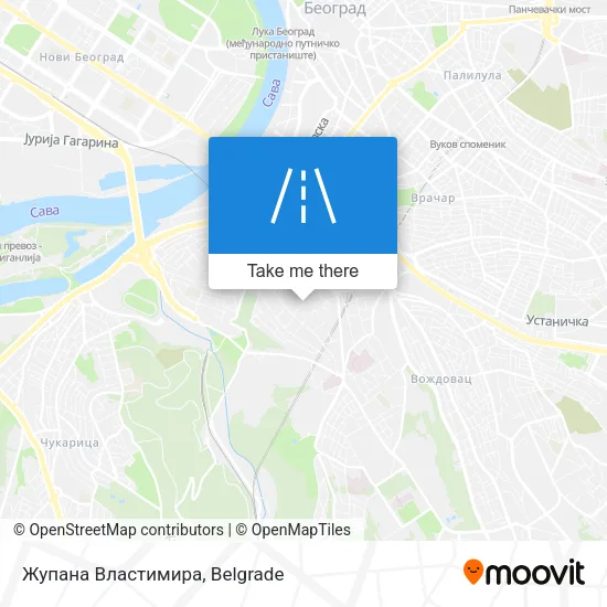 Жупана Властимира map