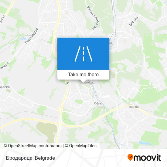 Бродараца map