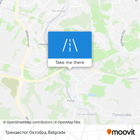 Тринаестог Октобра map