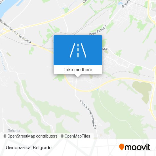 Липовачка map
