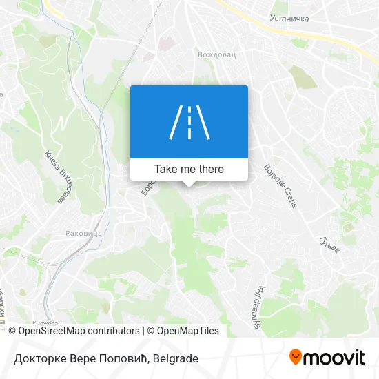 Докторке Вере Поповић map