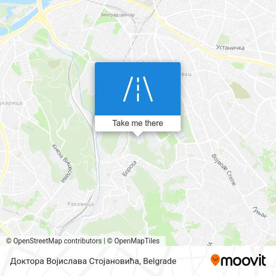Доктора Војислава Стојановића map