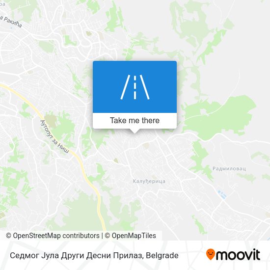 Седмог Јула Други Десни Прилаз map