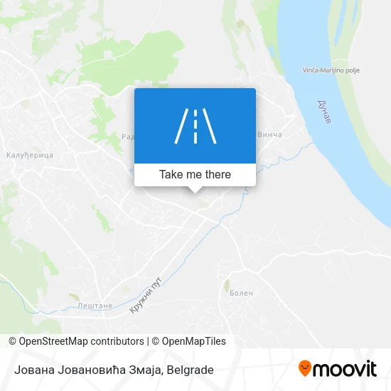 Јована Јовановића Змаја map
