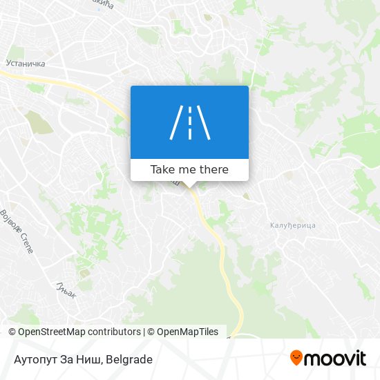 Аутопут За Ниш map